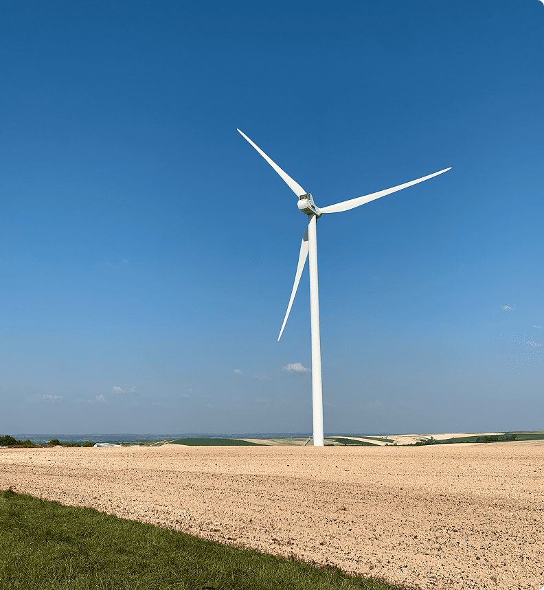 Éolienne — étude d'impact environnemental énergie renouvelable