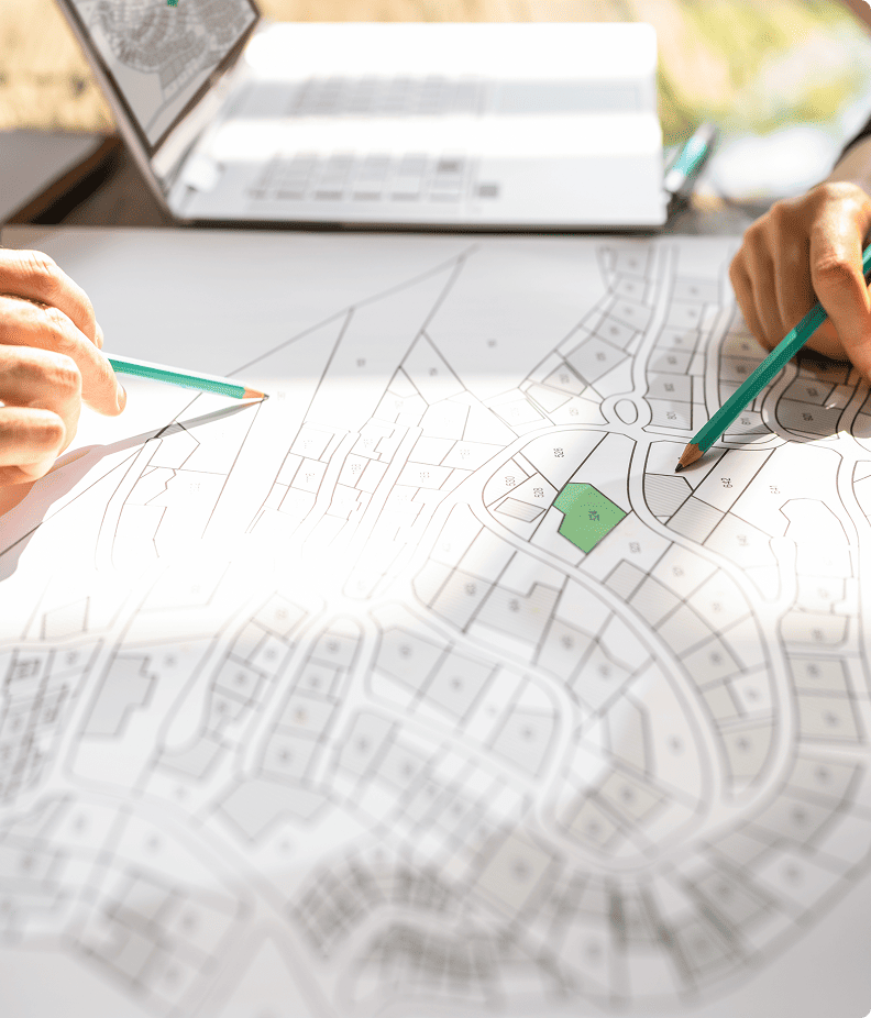 Consultation de plans — étude d'aménagement urbain